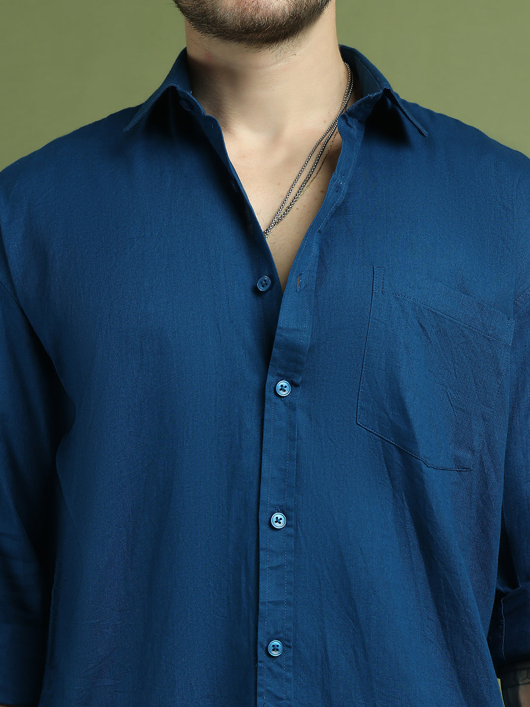 Solid Casual Shirt for Men ( RDSH 006Peacock )