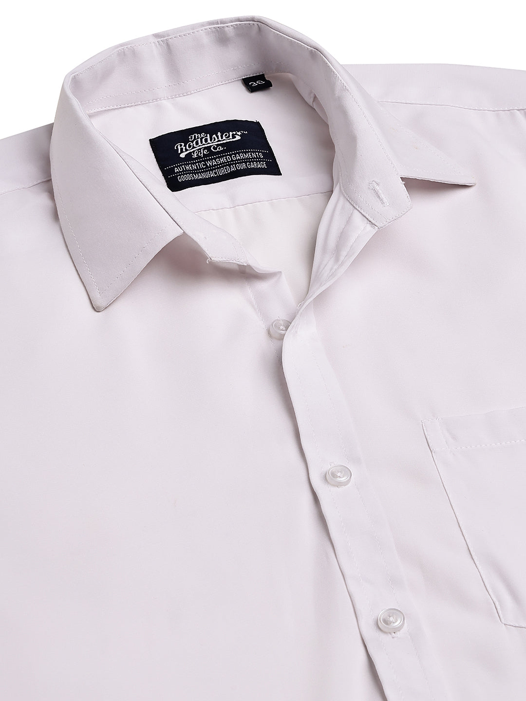 Cotton Blend Short Sleeve Casual Shirt for Men ( RDSH 024White )