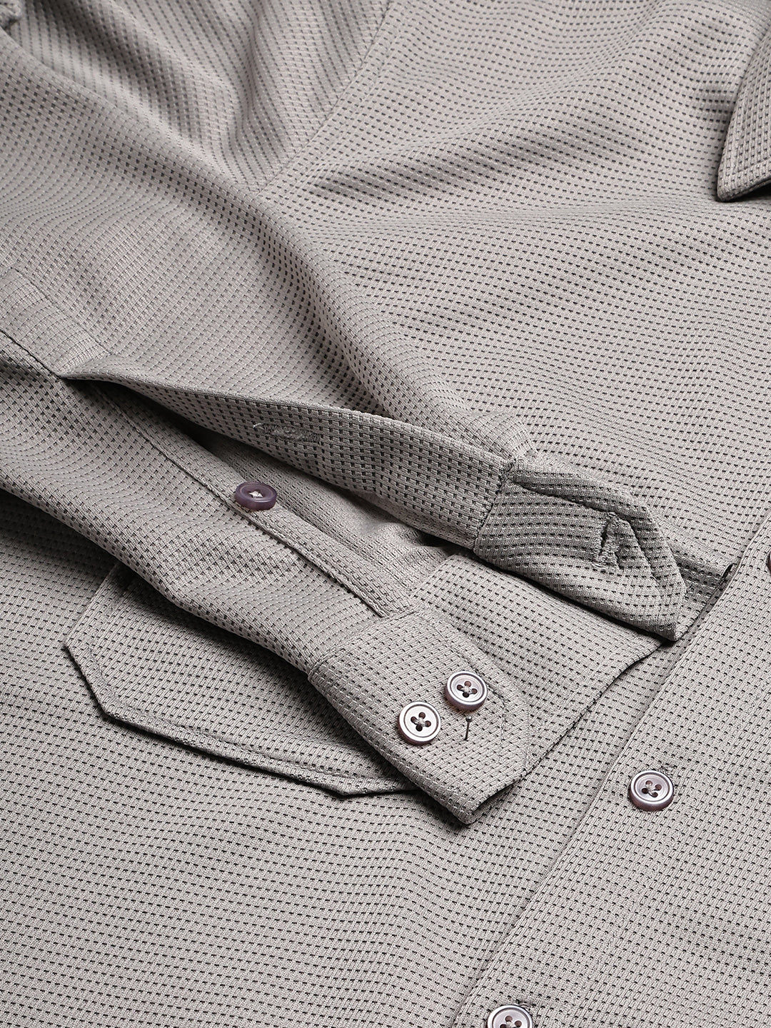 Woven Design Casual Shirt For Men ( RDSH 025Grey )