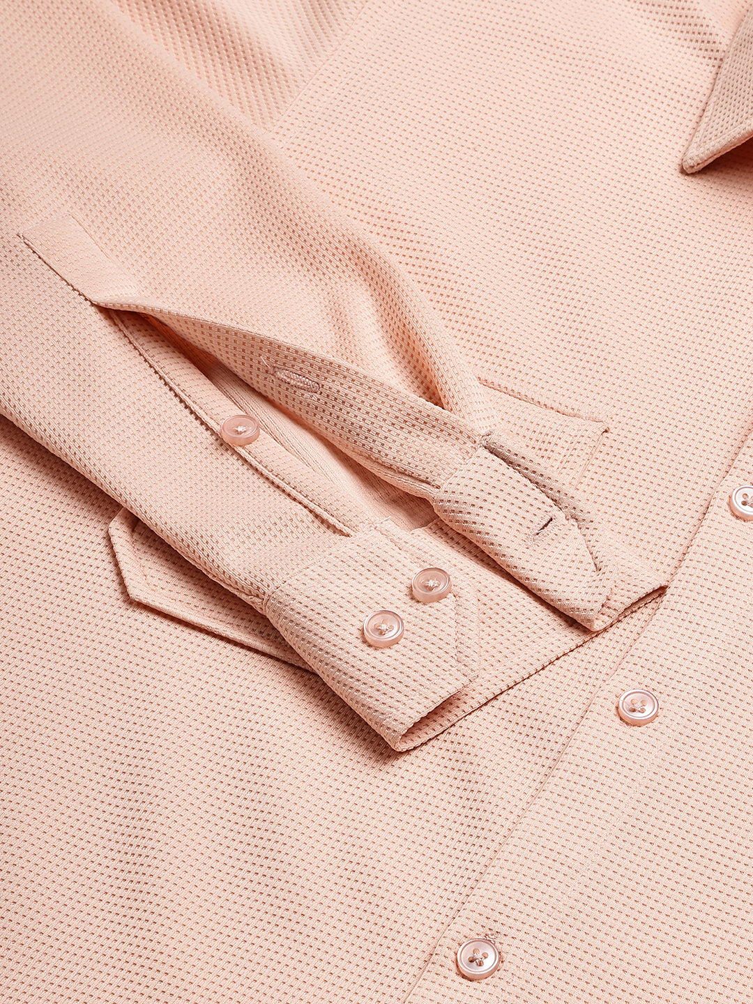 Woven Design Casual Shirt For Men ( RDSH 025Peach )