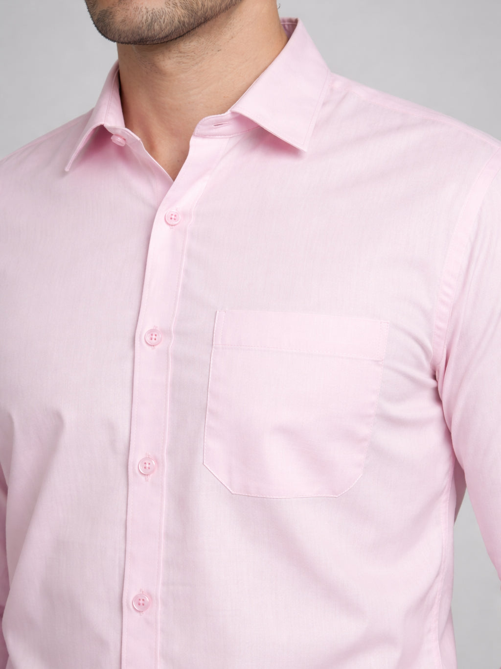 Cotton Solid Casual Shirt for Mens. ( RDSH 361Light-Pink )