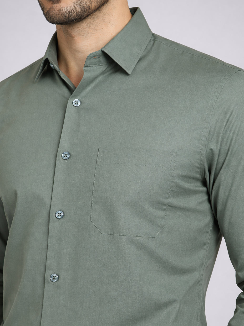 Cotton Solid Casual Shirt for Mens. ( RDSH 361Pista )