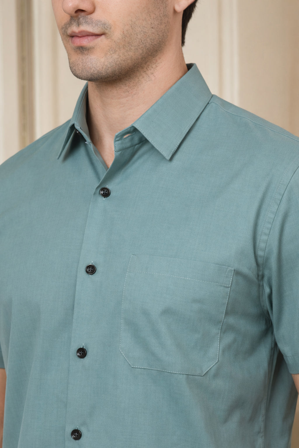 Cotton Solid Casual Shirts ( RDSH 754Aqua )