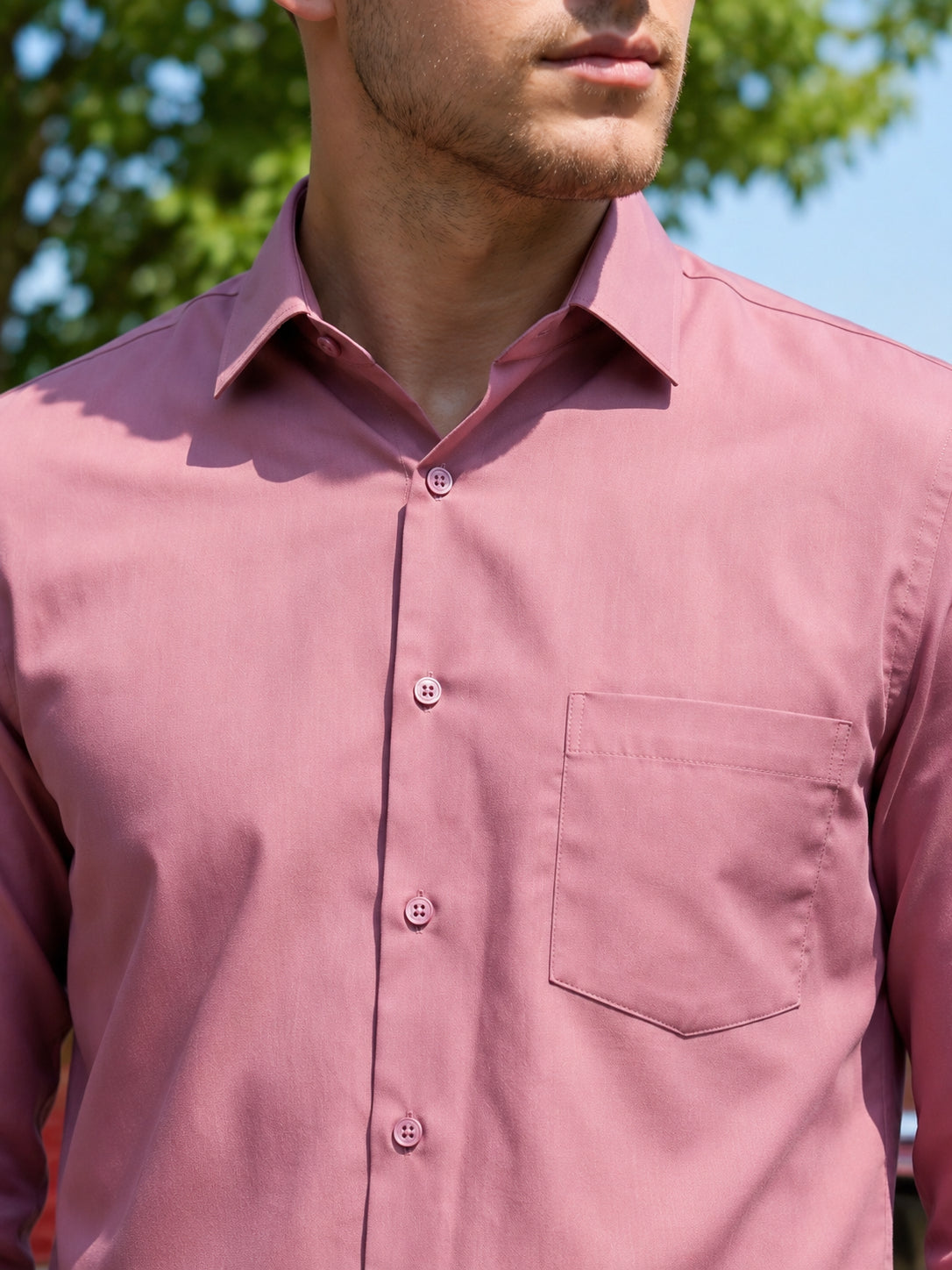 Cotton Solid Casual Shirt for Mens. ( RDSH 361Magenta )