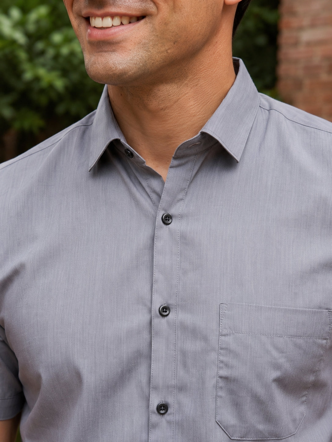 Cotton Solid Casual Shirts ( RDSH 754Grey )