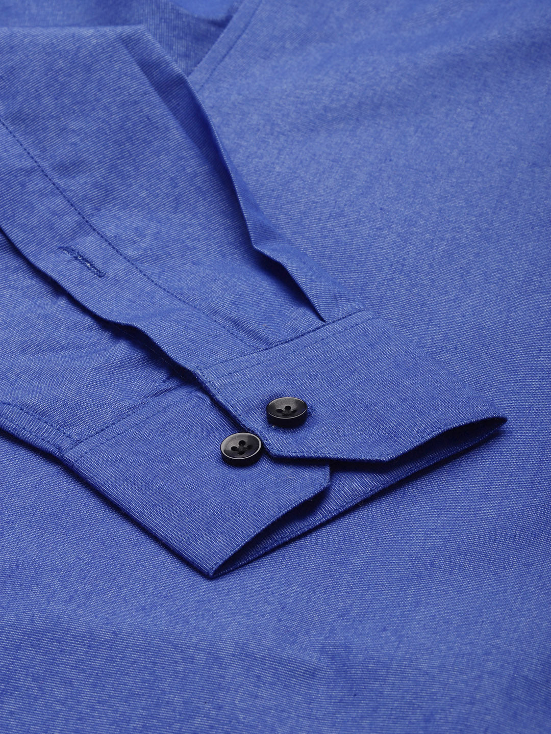 Indian Needle Men's Solid Formal Cotton Shirt ( SF 788Blue )