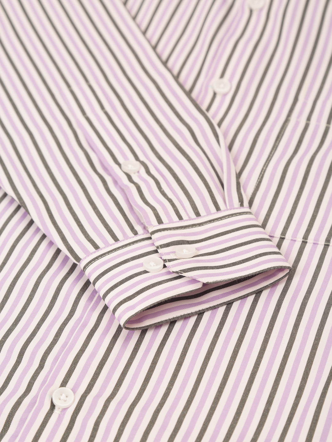 Indian Needle Men's Cotton Checked Button Down Collar Formal Shirts ( SF 809Light-Purple )
