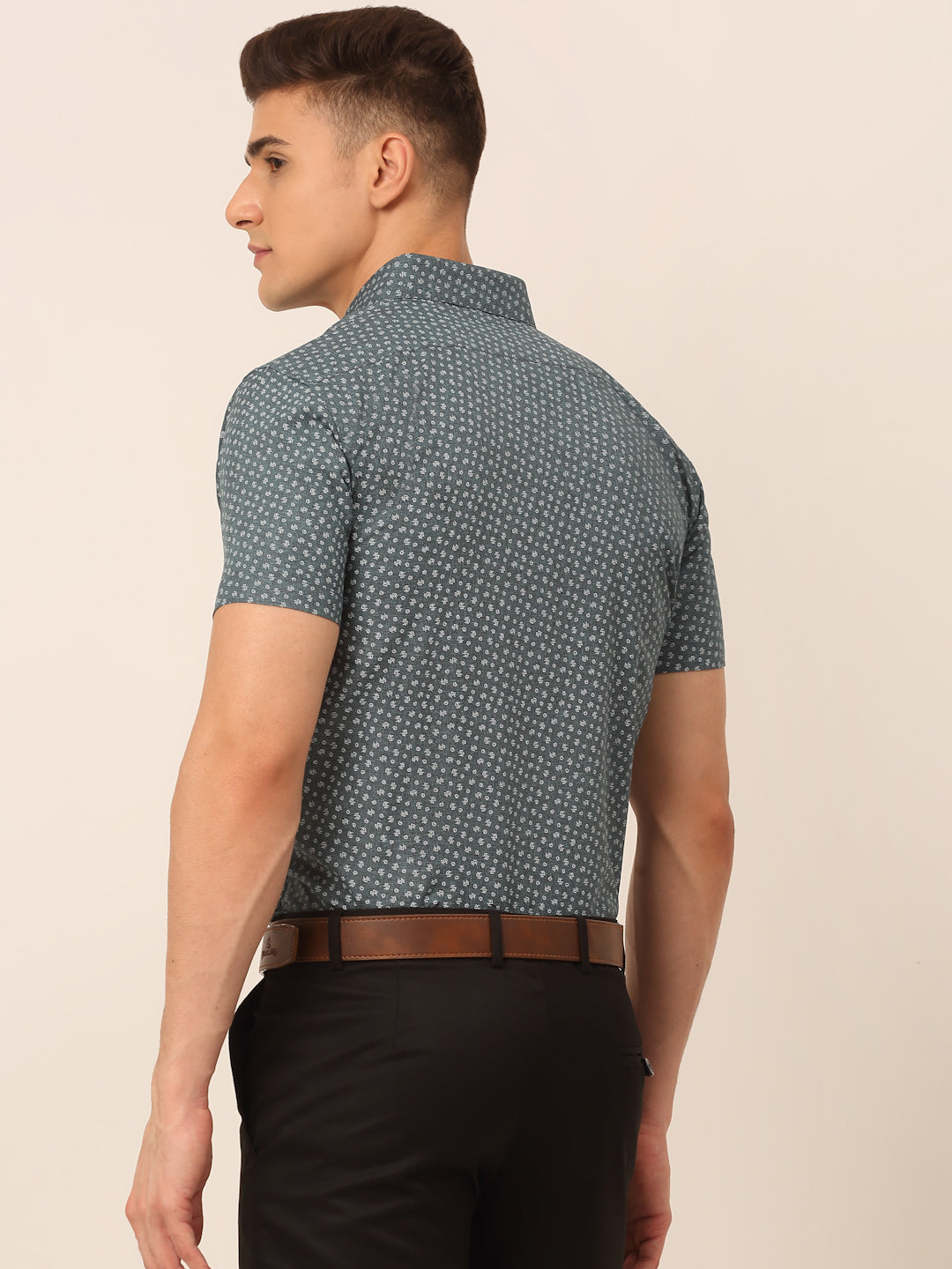 Indian Needle Men's Cotton Printed Formal Shirts
