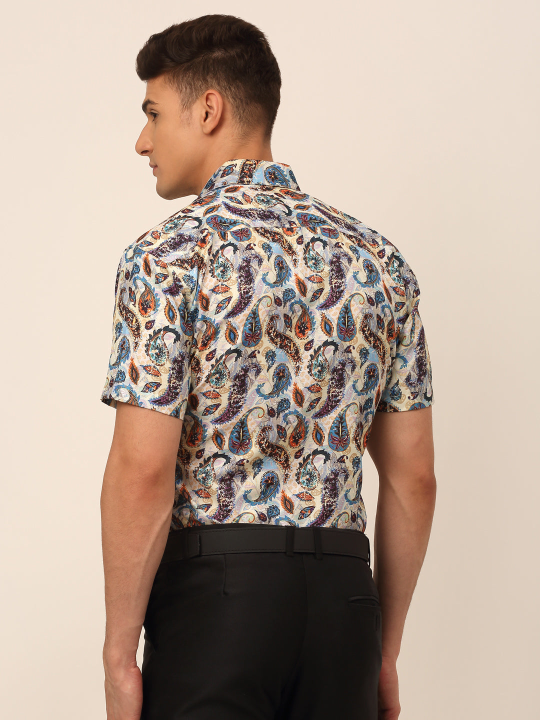 Indian Needle Men's Cotton Printed Formal Shirts