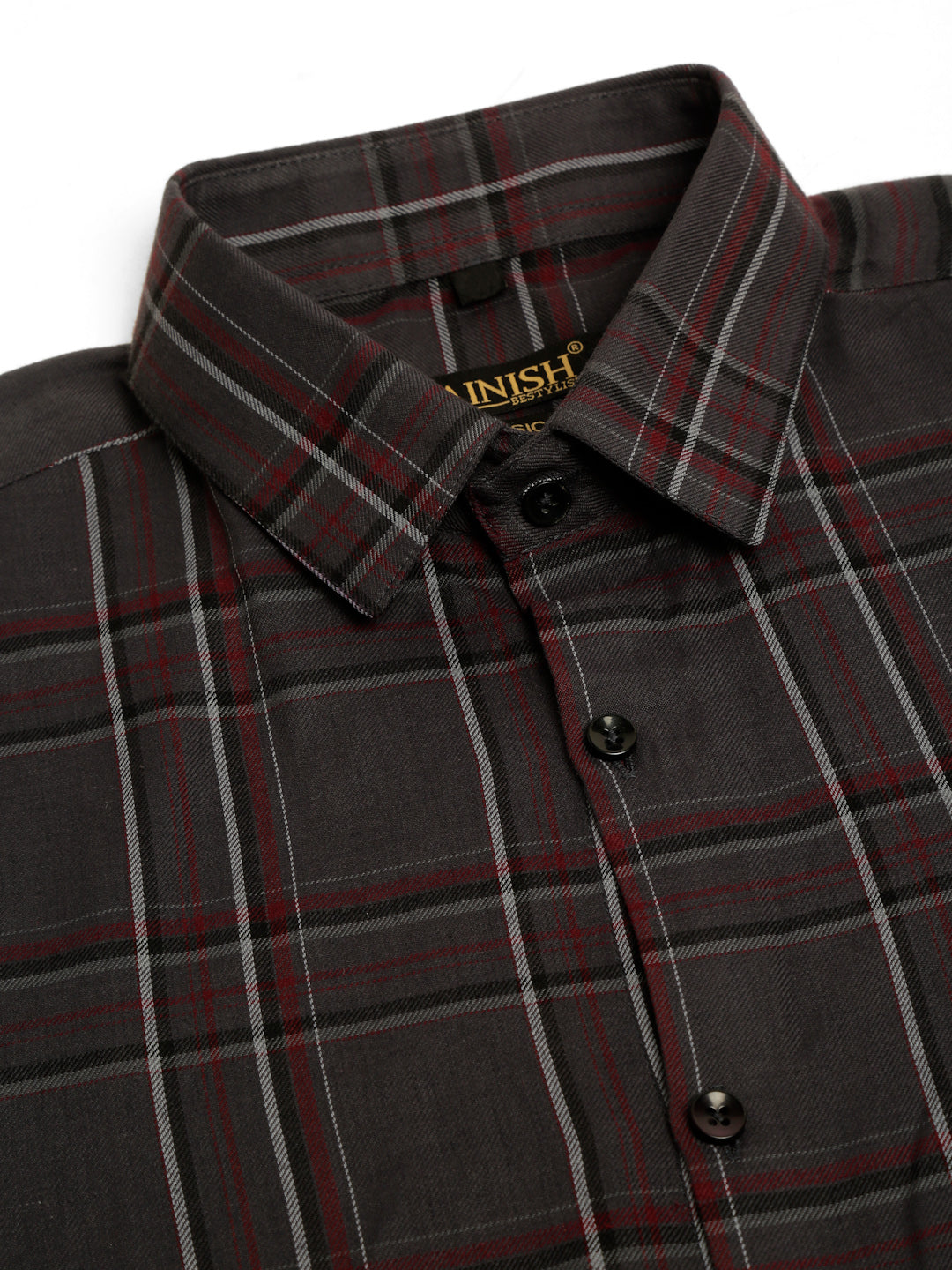 Indian Needle Men's Cotton Checked Formal Shirts