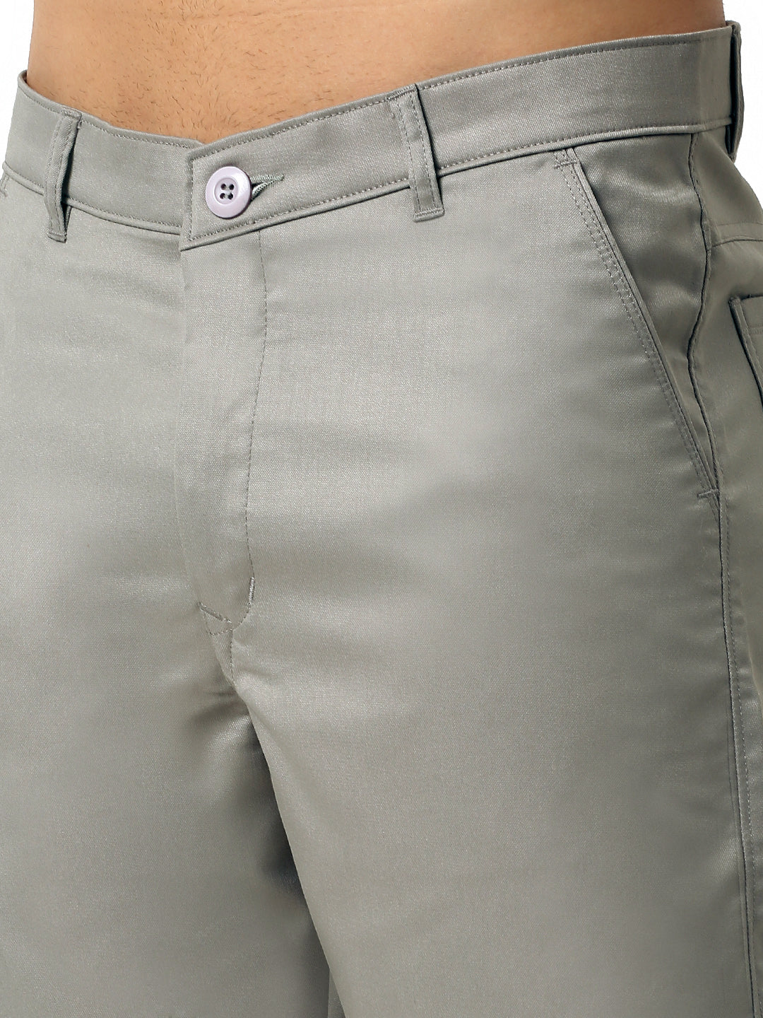Indian Needle Men's Casual Cotton Solid Shorts ( SGP 153Light-Grey )