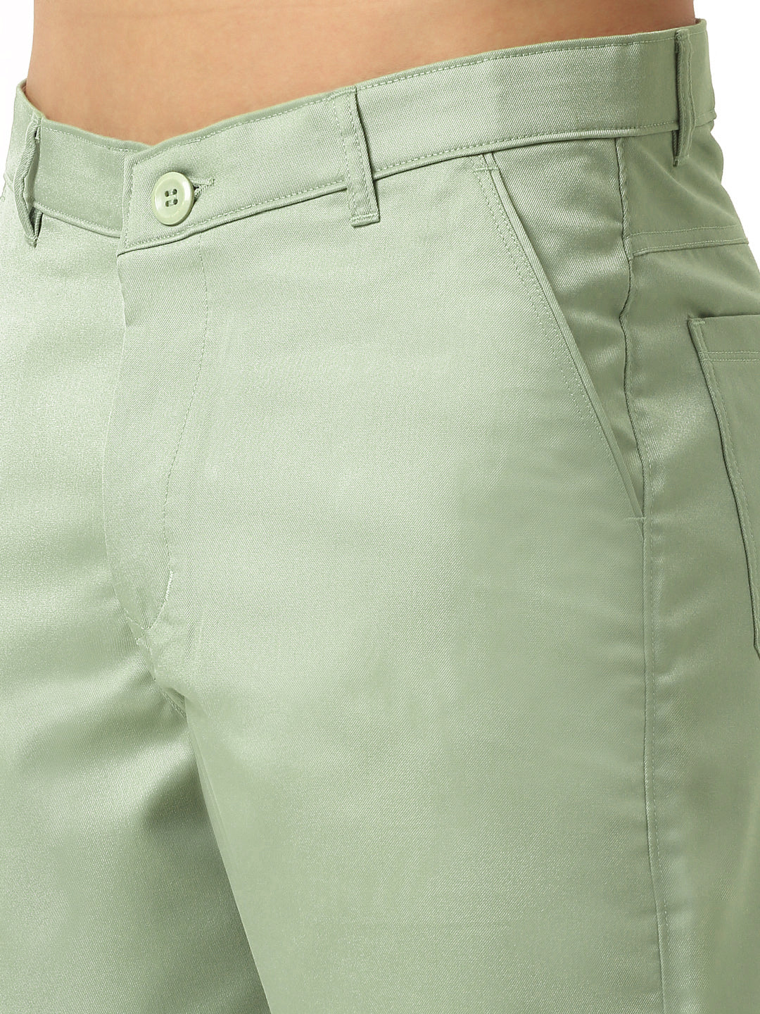 Indian Needle Men's Casual Cotton Solid Shorts ( SGP 153Pista-Green )