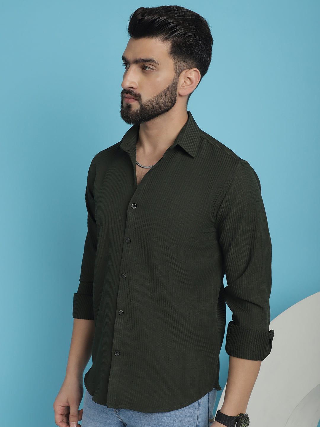 Striped Casual Shirt for Men's