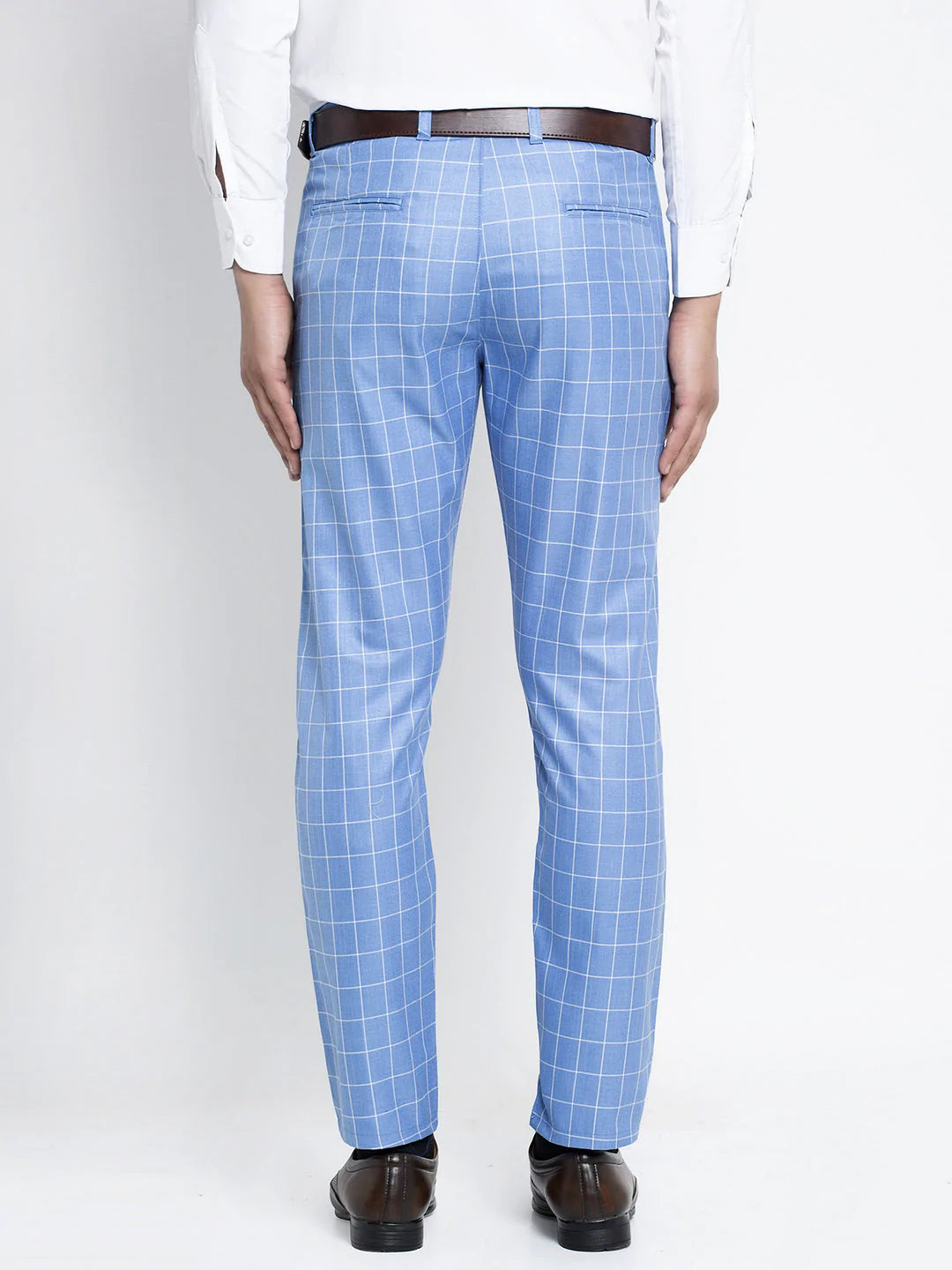 Jainish Men's Blue Formal Trousers ( FGP 260Light-Blue )
