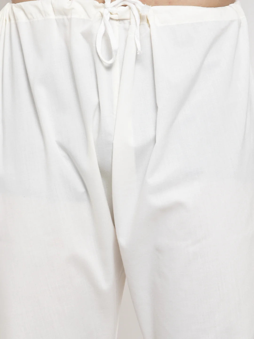 Jompers Men Cream Chikan Kurta with Churidar ( JOKP 561 Cream )