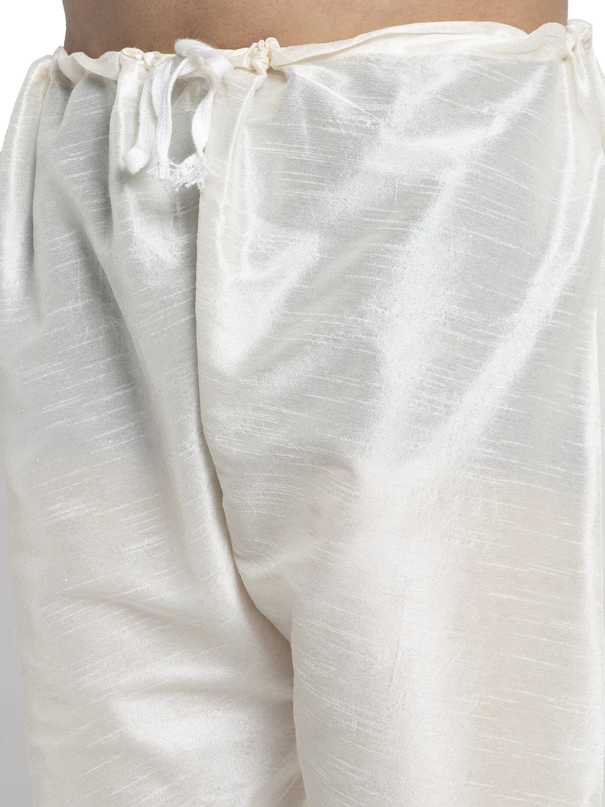 Jompers Men's Navy Solid Dupion Silk Kurta Payjama Set ( JOKP 636 Navy )