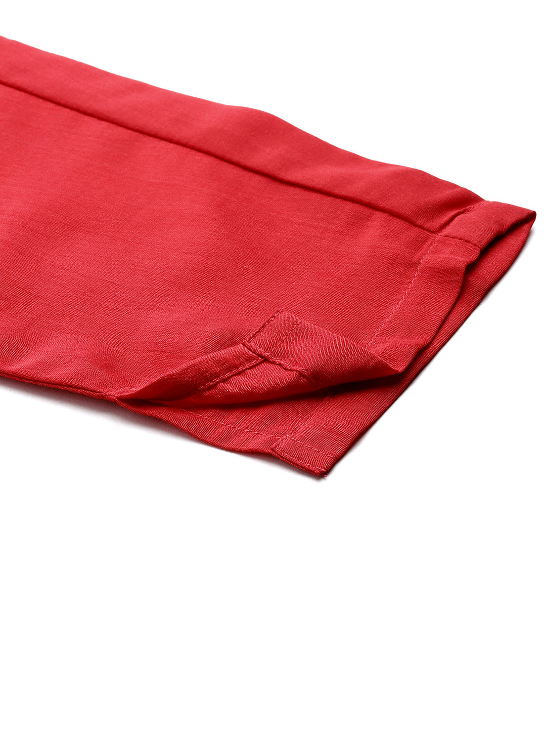 Embroidered Silk Flared kurta,pant with dupatta set ( JOKS D52R 1535 Red )