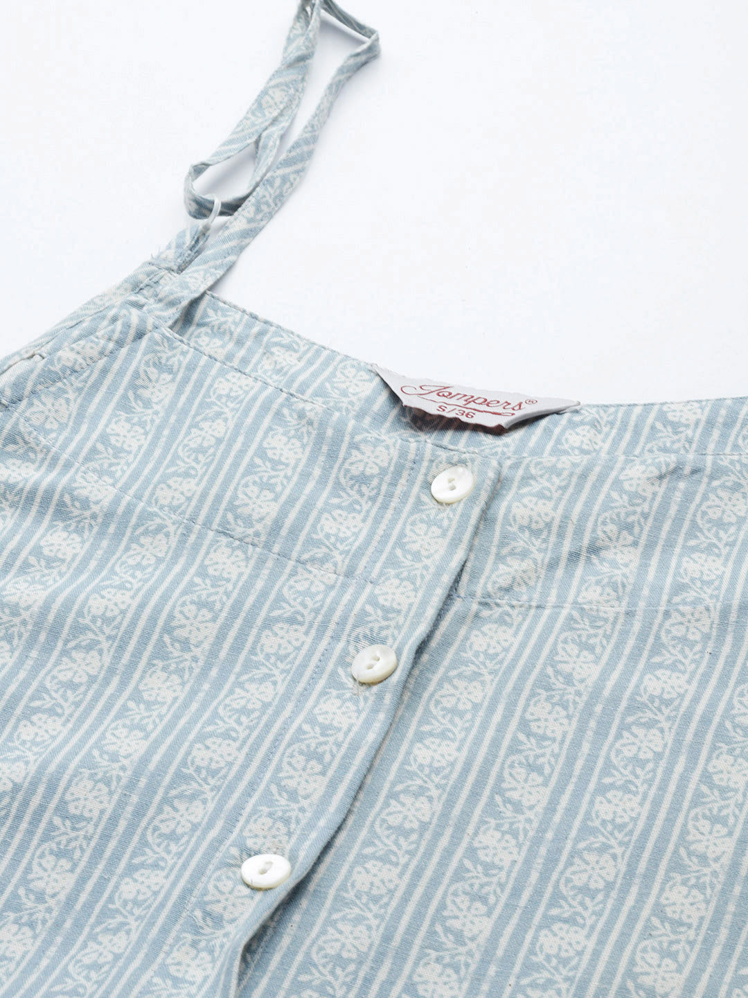 Jompers Floral Printed Blue Kurta ( JOK 1499 Blue )