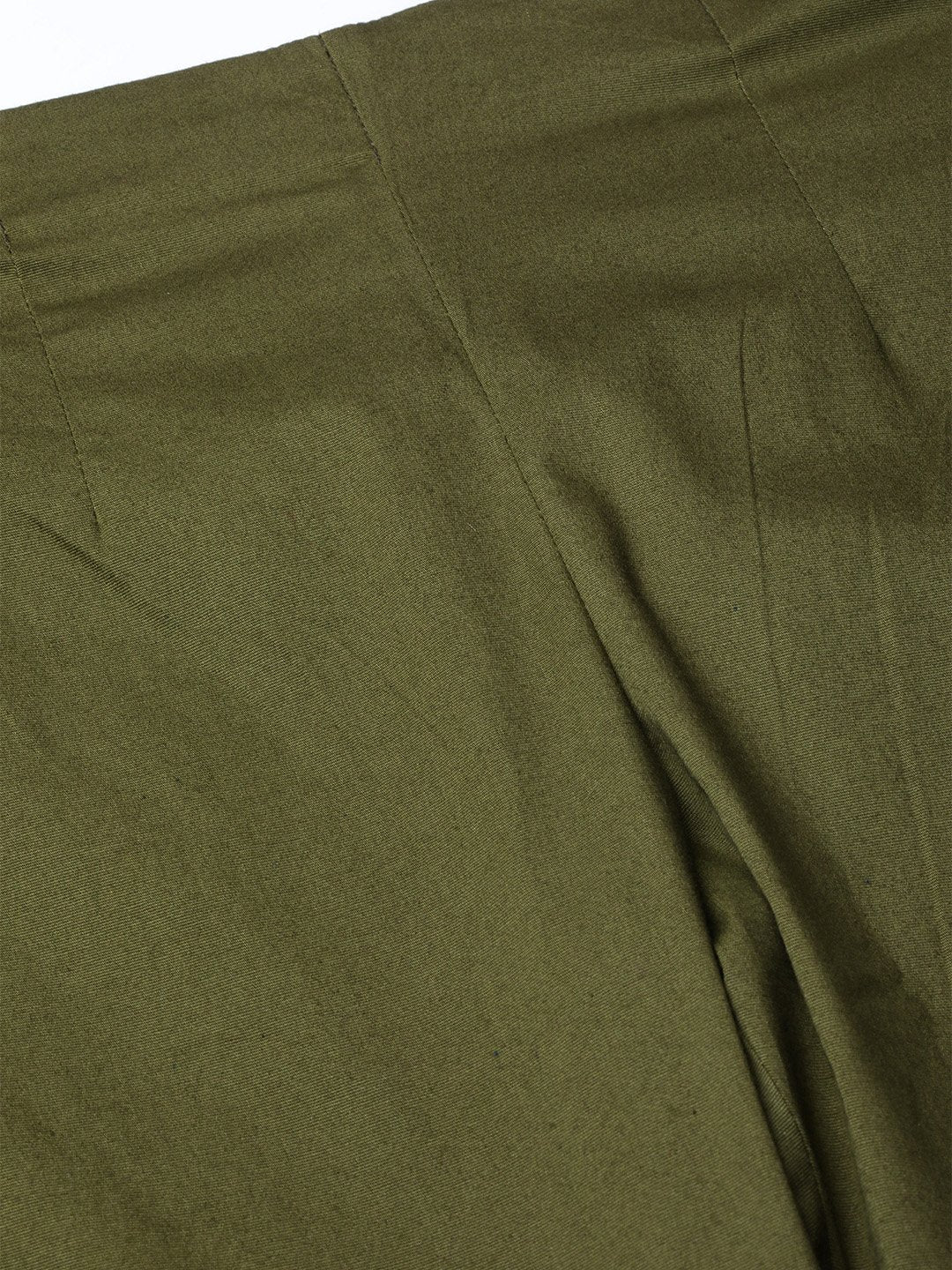 Jompers Women Olive Green Smart Slim Fit Solid Regular Trousers ( JOP 2119 Olive )