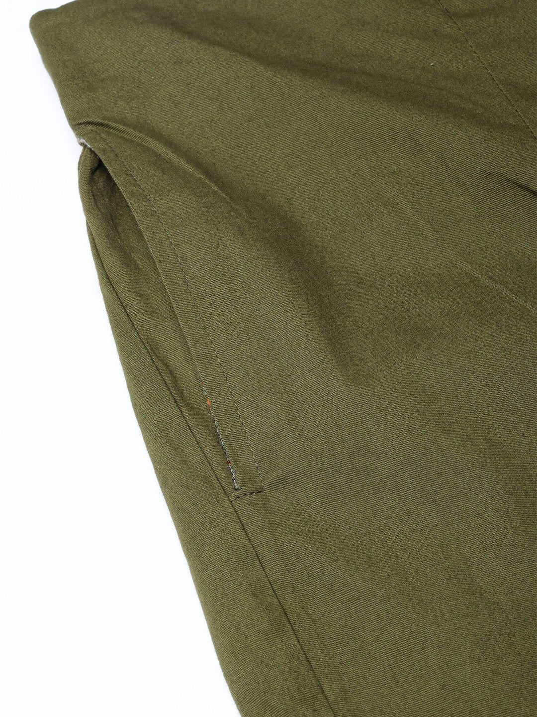 Jompers Women Olive Green Smart Slim Fit Solid Regular Trousers ( JOP 2119 Olive )