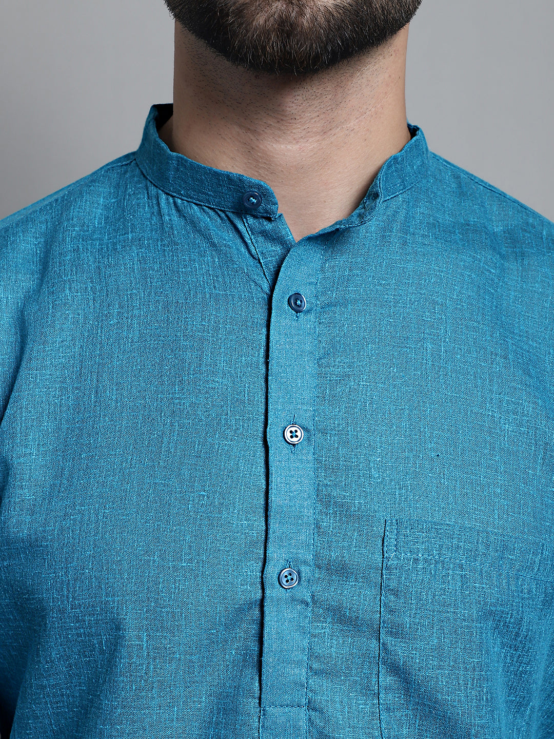 Men's Solid Pure Cotton Kurta Only