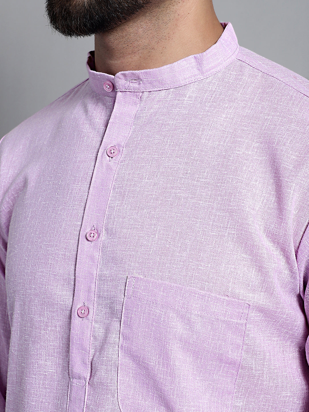 Men's Solid Pure Cotton Kurta Only