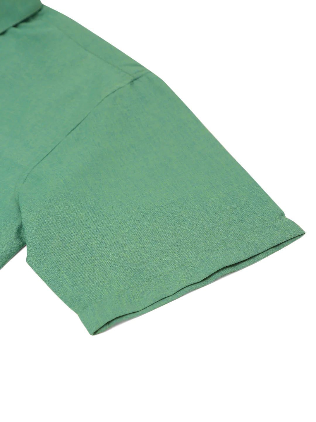 Jainish Men's Cotton Solid Half Sleeve Formal Shirts ( SF 811Green )