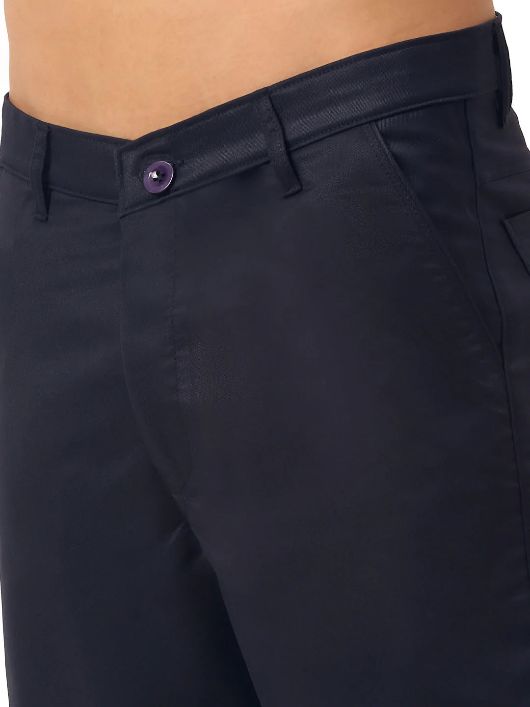 Jainish Men's Casual Cotton Solid Shorts ( SGP 153 Navy )