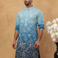 Silk Blend Elegant Thread Work Kurtas ( HOPKO 004Blue )  [RT] [O-4]