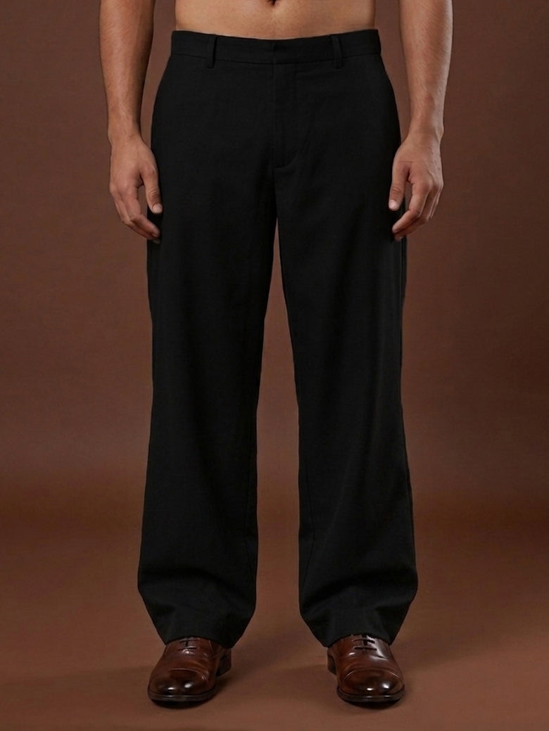 Men Straight Fit Korean Pants