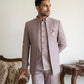 Men's Cotton Blend Embroidered Indo-Western Set