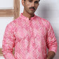 Men's Festive Sequins & Thread Work Kurtas ( ANMKO 288Pink )  [RT] [C-3]