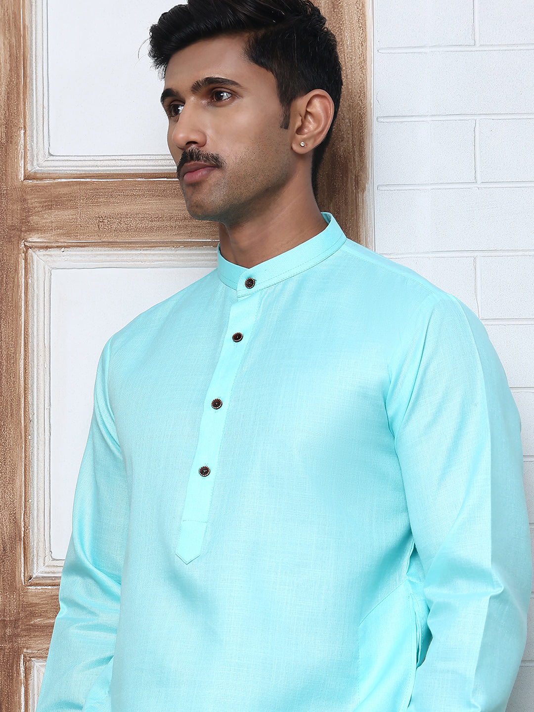 Solid Kurta for Men ( ANMKO 273Sky )  [RT] [H-3]