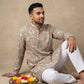 Printed & Thread Work Kurta Pyjama Set ( 65KP W T 5641 Green )