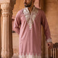 Embroidered Japanese Fabric Kurta ( 65KO 5638 Magenta )