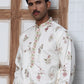 Silk Blend Floral Embroidered Kurtas ( HOPKO 010White )  [RT] [P-6]
