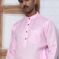 Solid Kurta for Men ( ANMKO 273Pink )  [RT] [H-3]