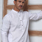 Solid Kurta for Men ( ANMKO 273White )  [RT] [H-3]