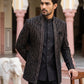 Men's Velvet Embroidered Indo-Western Set