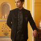 Men’s Embroidered Indo-Western Set ( 50JIND 132Black S )