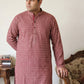 Magenta Embroidered and Sequence Kurta