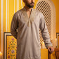 Cotton Blend Embroidered Kurta for Men ( 65KO 5634 Brown )