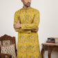 Silk Blend Floral Embroidered Kurta Pyjama Set
