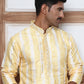 Men Silk Blend Festive Embroidered Kurtas ( ANMKO 299Yellow )  [RT] [C-2]