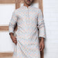 Viscose Rayon Self-Design Embroidered Kurtas ( ANMKO 278White )  [RT] [M-6]