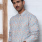 Viscose Rayon Self-Design Embroidered Kurtas ( ANMKO 278Blue )  [RT] [M-6]