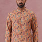 Traditional Printed Cotton Blend Kurtas ( ANMKO 277Orange )  [RT] [L-3]