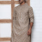 Geometric Sequin Pattern Kurtas ( ANMKO 282Brown )  [RT] [L-4]