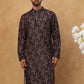 Cotton Blend Floral Printed Kurtas ( HOPKO 013Black )  [RT] [O-4]