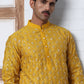 Geometric Sequin Pattern Kurtas ( ANMKO 282Mustard )  [RT] [L-4]